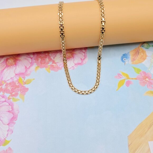 Chunky Rose Gold Chain Necklace, 24 Inch, Gold Plated Over Brass, XPNL0107 - Picture 5 of 12